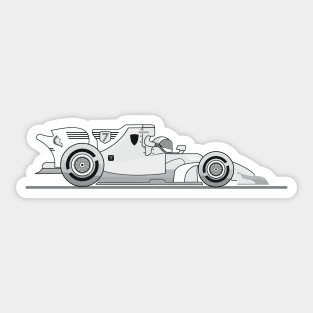 Race car, formula, race, car Sticker